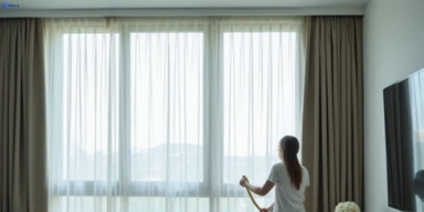 Delicate sheer drape cleaning south-wentworthville-nsw Matty Curtain Cleaning