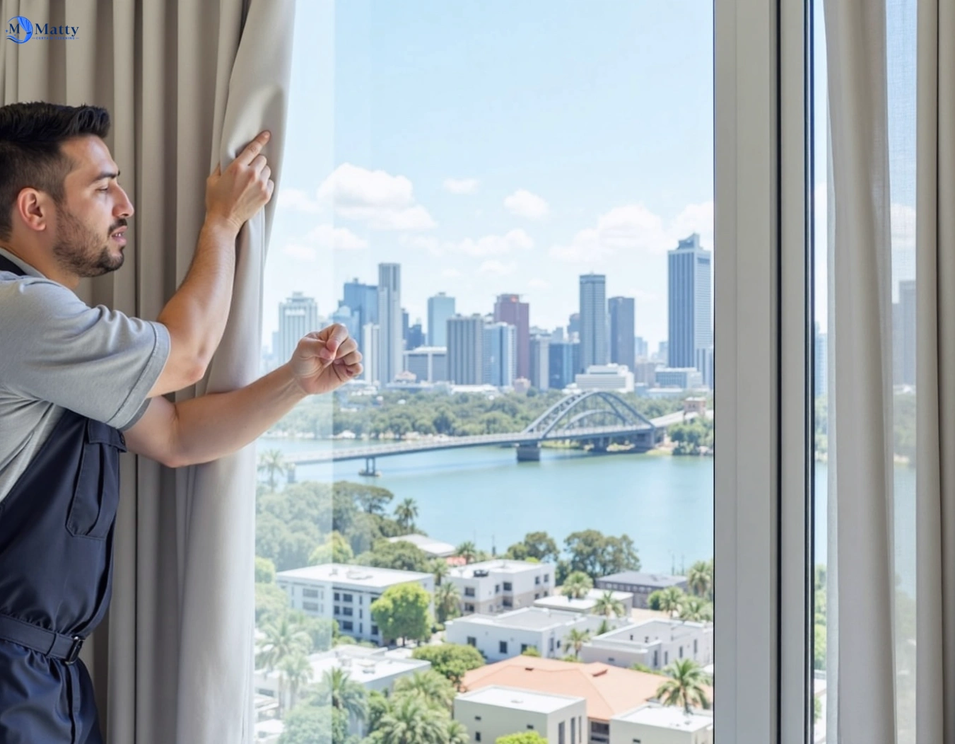 Professional curtain steam cleaning service south-wentworthville-nsw QLD by Matty Curtain Cleaning