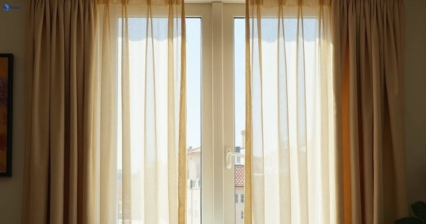 Dull dusty drapes in south-wentworthville-nsw before professional cleaning